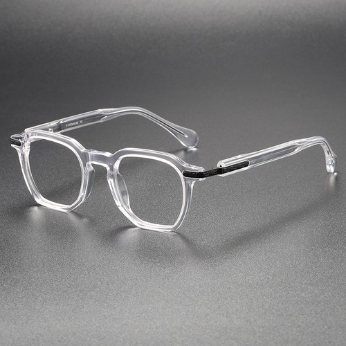 Retro clear black square thick - retro,