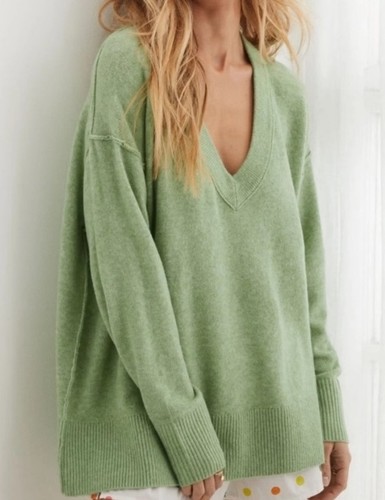 Aerie green oversized - oversized, v-neck