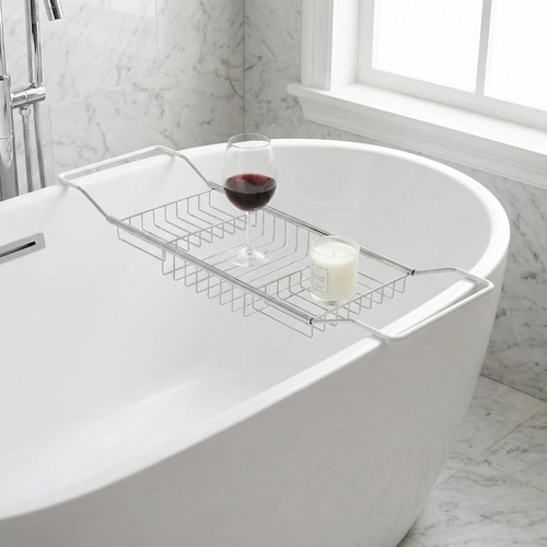 Stainless steel bathtub tray - stainless,