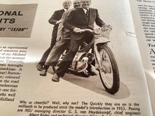 NSU QUICLY MOPED MOTORCYCLE ARTICLE.