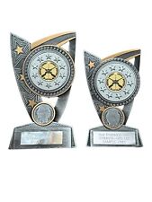 Crossed Rifles Shooting Target Award Triumph Resin Sports Trophy Engraved Free