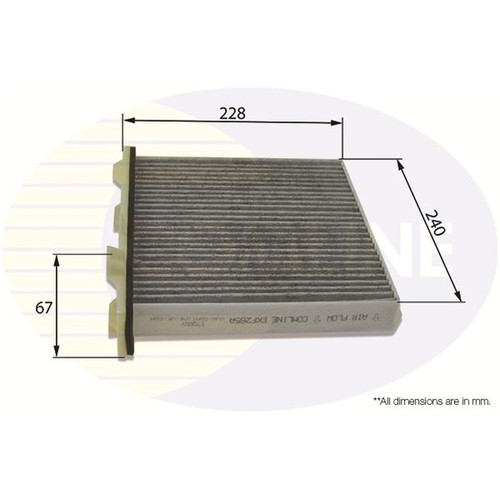 Cabin air filter pollen - cabin, fits