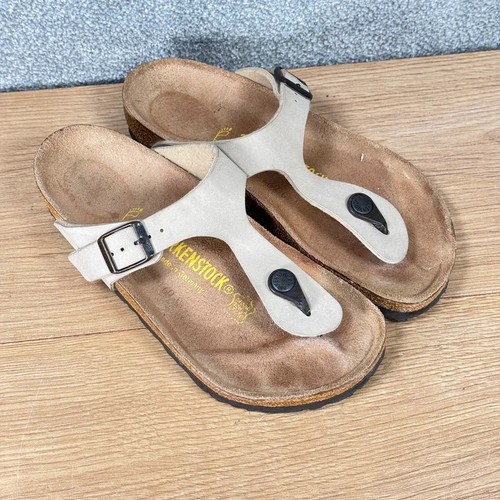 Birkenstock gizeh beige brown - birkenstock,