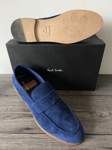 Paul smith blue leather suede - leather,