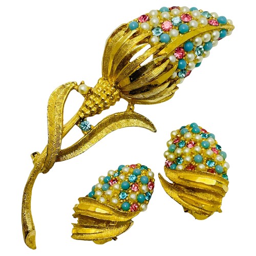 Vintage bsk signed - vintage, gold