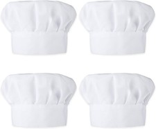 4pcs Kids Chef Hat, Adjustable