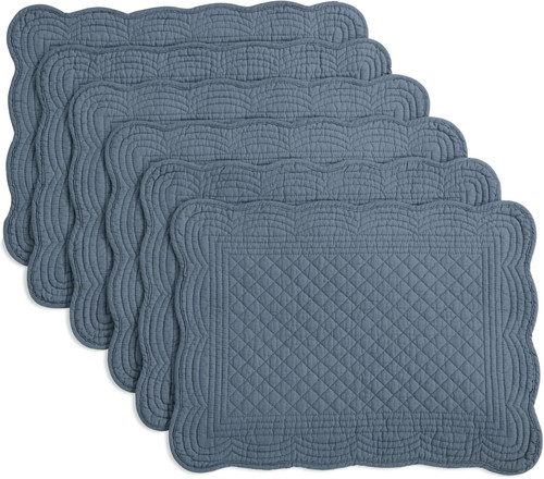 Quilted placemats set - set, 6