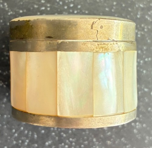 Vintage silver mother - of, pearl