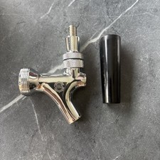 Pera Polished Chrome Beer Faucet Tap Handle Spout Home Brew Bar Keg Kegerator