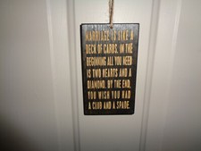 Marriage is like a deck of