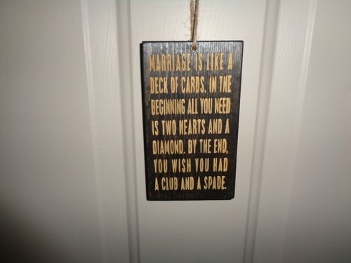 Marriage like deck of - a,