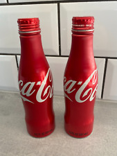 Coke / Coca Cola Aluminium Bottles x 2 2009 USA