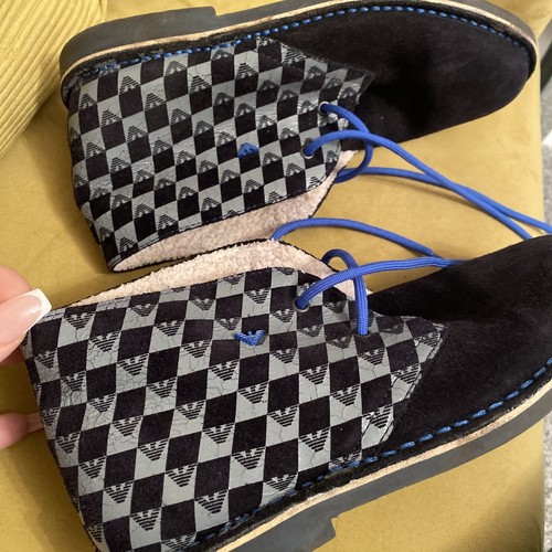 Armani junior suede shoes size - armani,