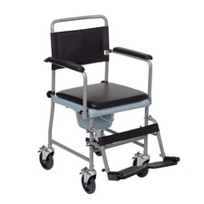 Drive Mobile wheeled glideabout toilet commode chair wheelchair with footrests