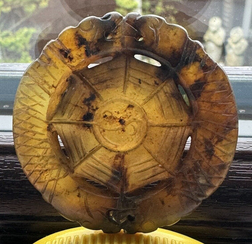 Chinese antique jade round - antique,