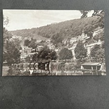 Valentine’s Series Postcard, Jubilee Bridge & Derwent, Matlock Bath