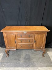 Antique Chippendale-style Mahogany Sideboard / Dresser With 3 Drawers Year 1921