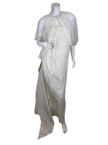 Lanvin ivory tulle drape - lanvin, tulle-drape