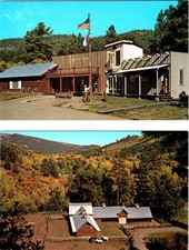 2~Postcards CO, Durango  COLORADO TRAILS RANCH Old West Buildings & Horse Barns