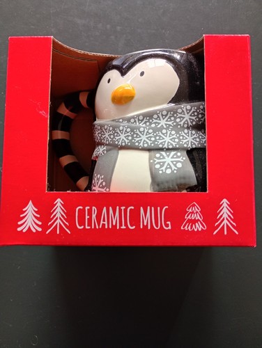 Winter penguin novelty mug - winter,