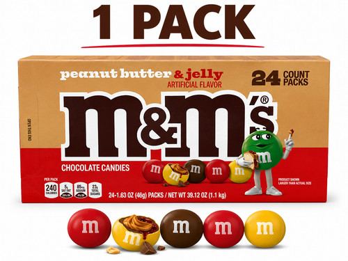 Peanut butter jelly - m&m's,