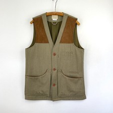 Beretta Tweed Waistcoat Mens 40 Green Keepers Twill Sporting Shooting Vest
