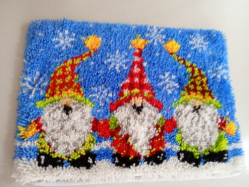 Snow dwarf gnome design - gnome, carpet