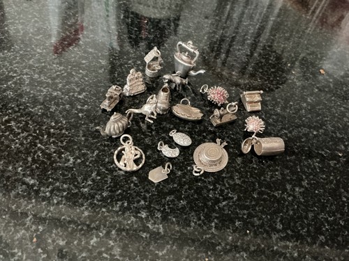 925 silver charms - silver, solid