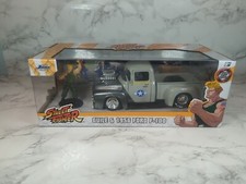 Street Fighter 1956 Ford F-100 JADA  Guile Figure 1:24 Diecast Car Snes Nintendo