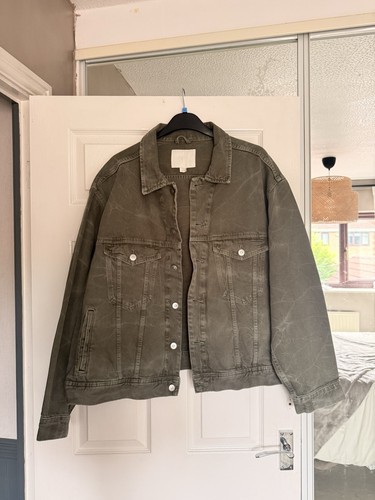 Men denim jacket - jacket, khaki