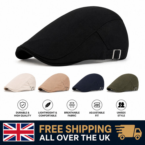 Men flat cap washed - cap,