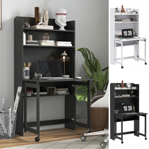 Computer desk with foldable - desk,