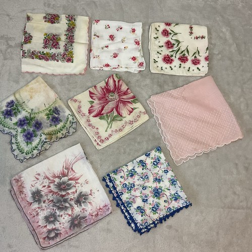 Vintage cotton hanky - vintage,