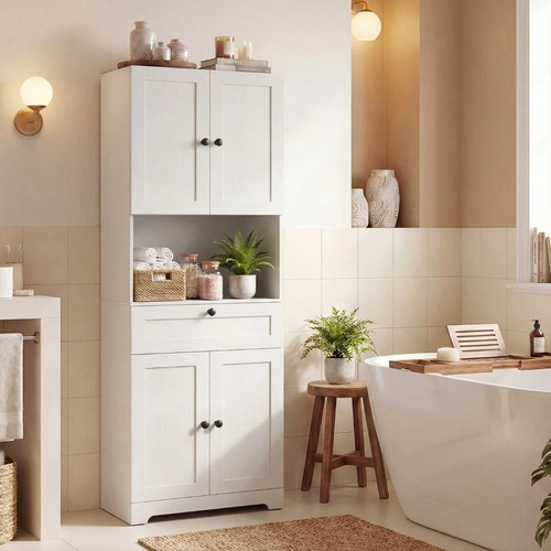 Tall bathroom cabinet - bathroom,