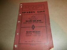 Vintage 1953 Matchless