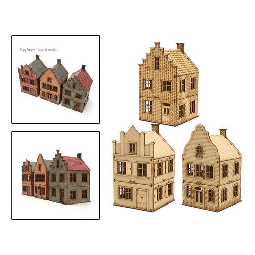 Scale european building - 1/72,