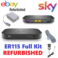 Sky Q Hub ER115 Router Full Kit Microfilter Cables Hub Sky Broadband Refurbished