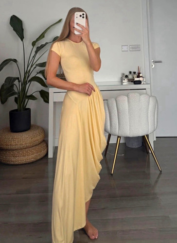 Zara butter yellow - yellow, asymmetric