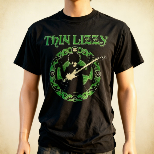 Thin lizzy celtic ring band - thin,