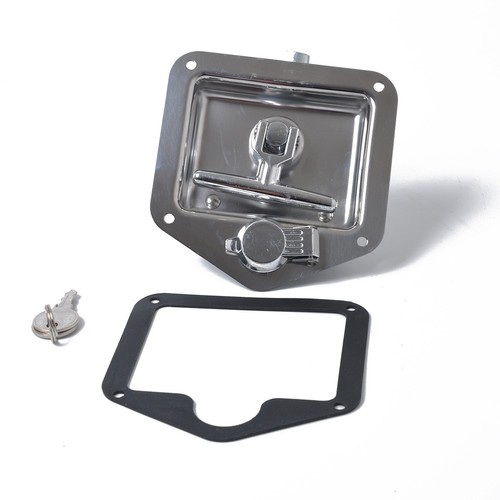 Chrome plated handle latch - plated, t-handle