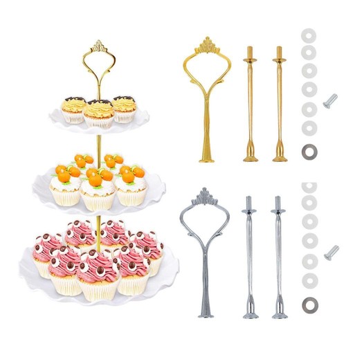 Tier cake cupcake plate gold - tier,
