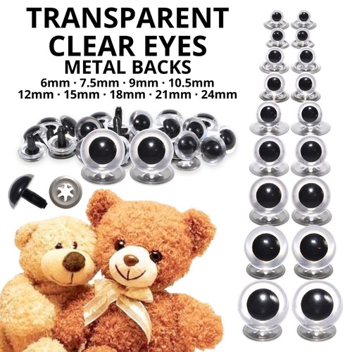 Clear transparent crystal eyes - transparent,