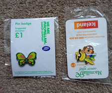 2x MACMILLAN Enamel Pin Badges