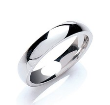 Platinum Wedding Ring Size S -