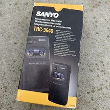Sanyo TRC-3640 MiniCassette Voice Recorder Dictaphone Dictation Machine Handheld