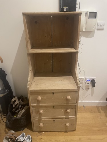 Antique pine mini dresser - antique,