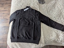 New with Tags RRP £50 TOPMAN mens Black Sweatshirt top medium m 