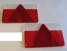 2 AJ.BA AJBA FP40 REPLACEMENT REAR LIGHT LENSES FOR ERDE DAXARA TRAILERS