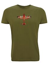 Spitfire T Shirt WW2 Graphic Plane Union Jack British Aviation Fighter Pilot UK