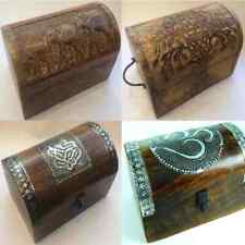 Indian Trinket Jewellery Storage Box Treasure Chest Om Elephant Ganesh Tree Life